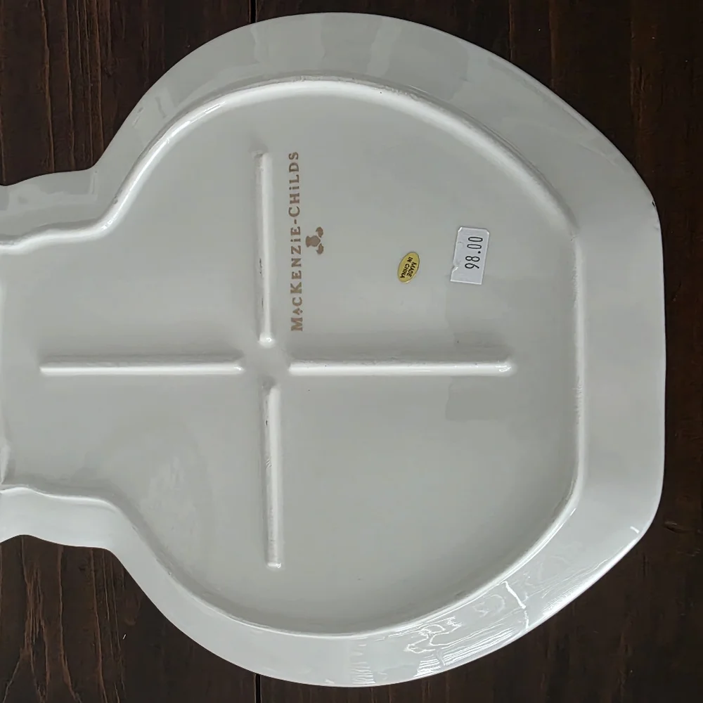 MacKenzie-Childs Courtly Owl Platter - Picture 4 of 5